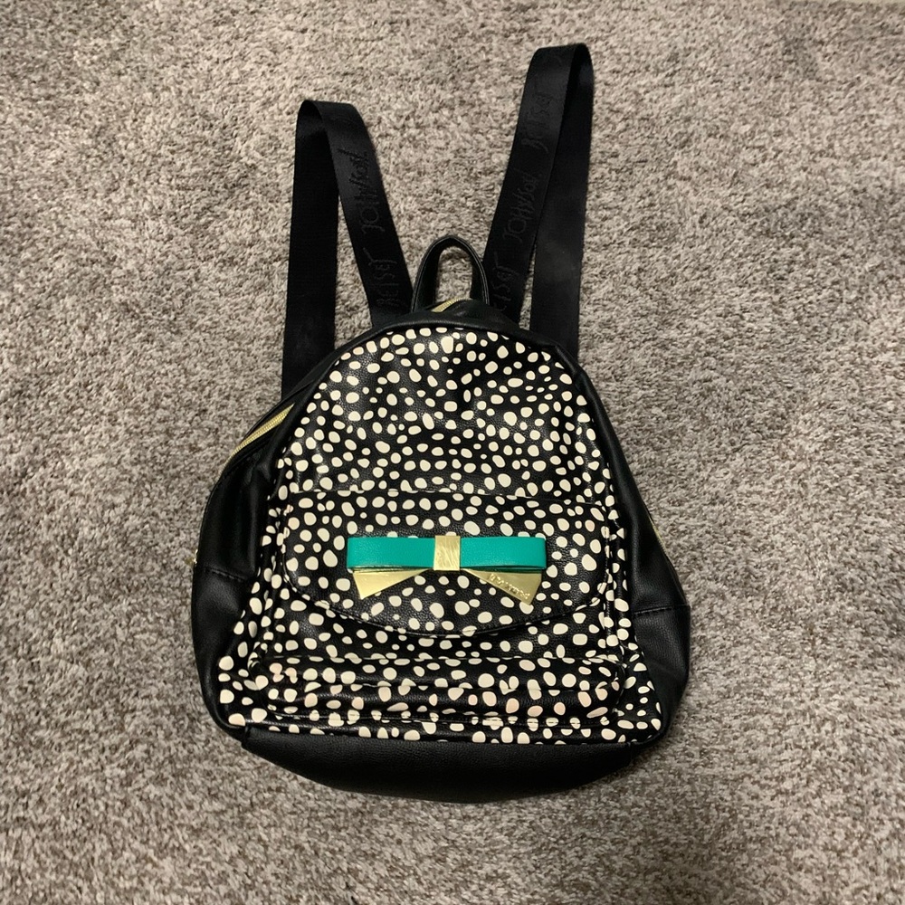 Black Betsey Johnson Backpack
